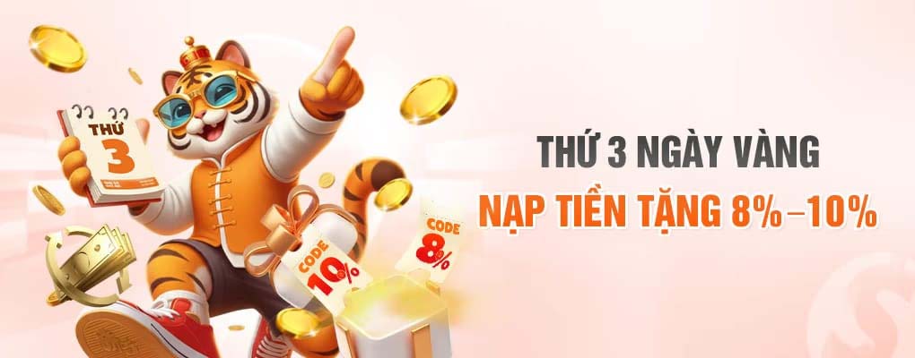 Nạp tiền tặng 8% -10%